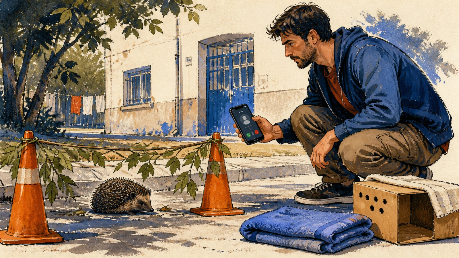 Ajută corect un animal sălbatic rănit, fără să-l rănești și mai mult