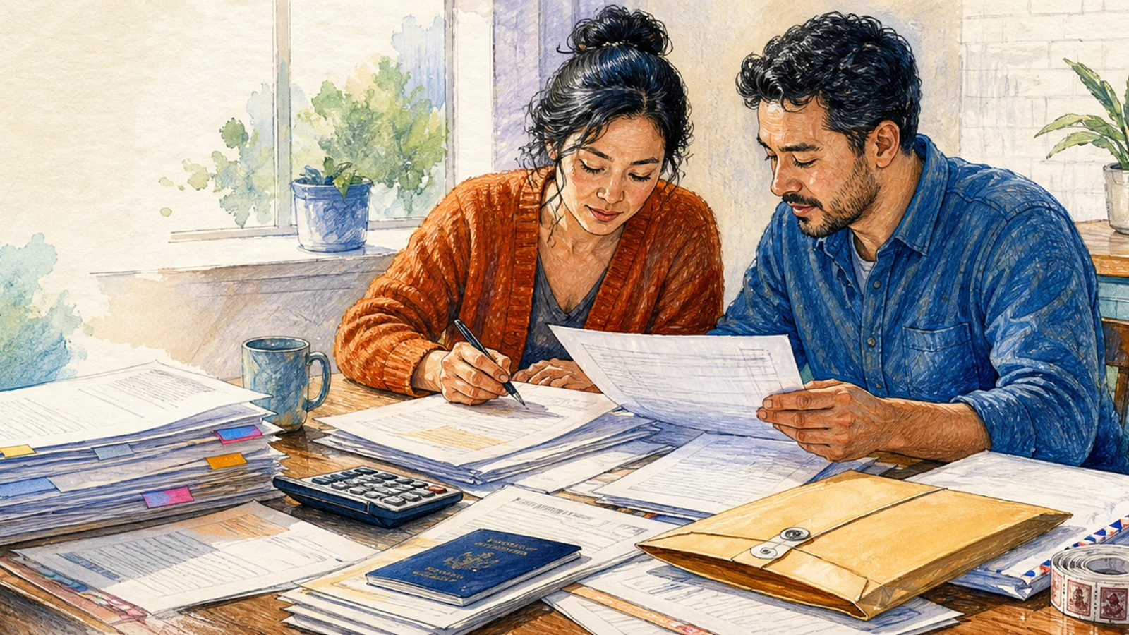 Assemble a marriage-based green card packet yourself