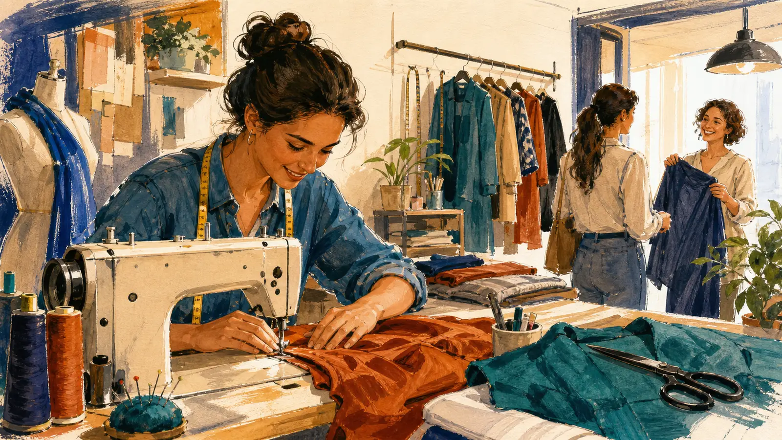 Deschide un atelier de croitorie și reparații — de acasă sau în spațiu comercial