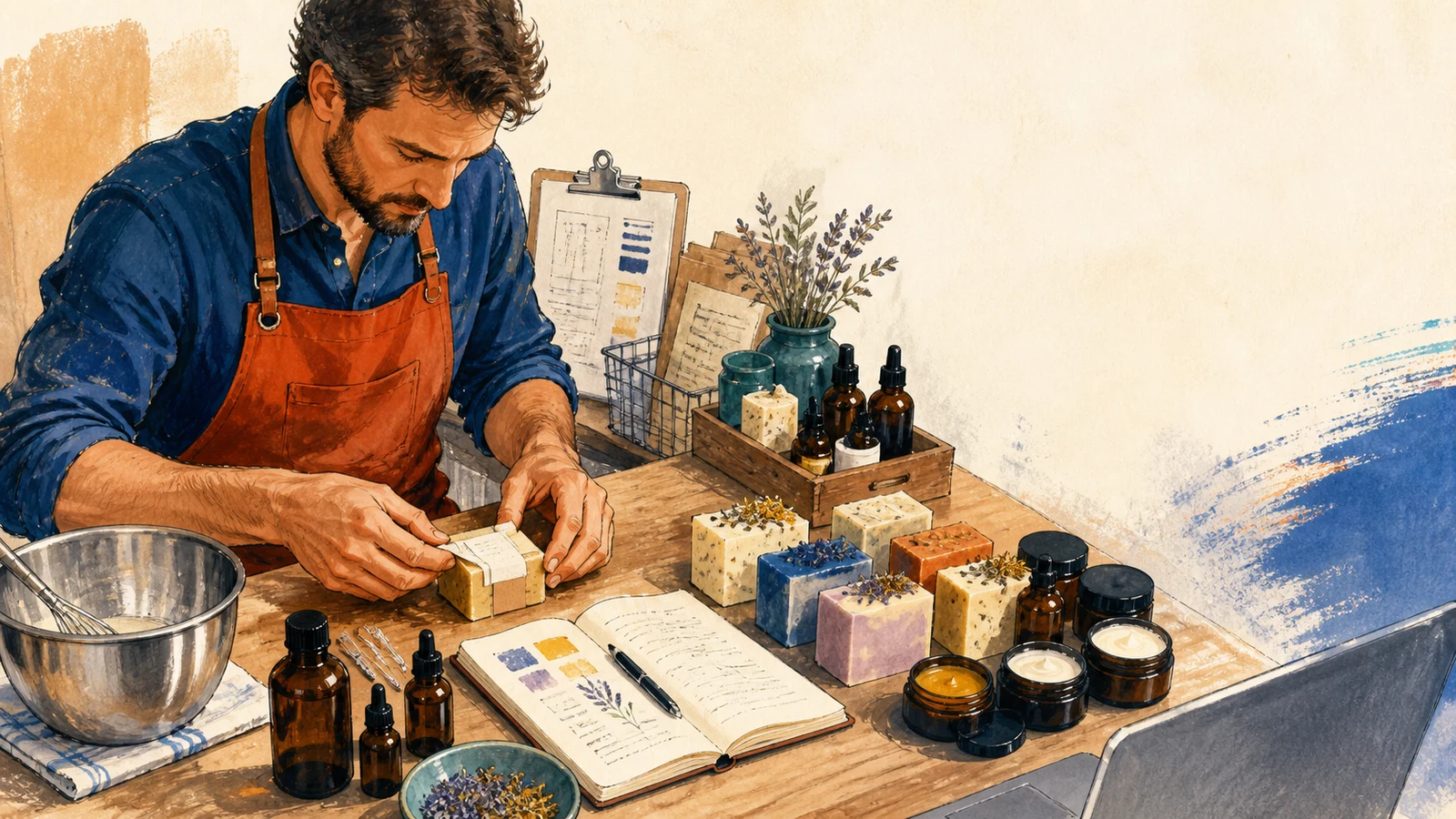 Pornește un atelier de săpunuri și cosmetice naturale