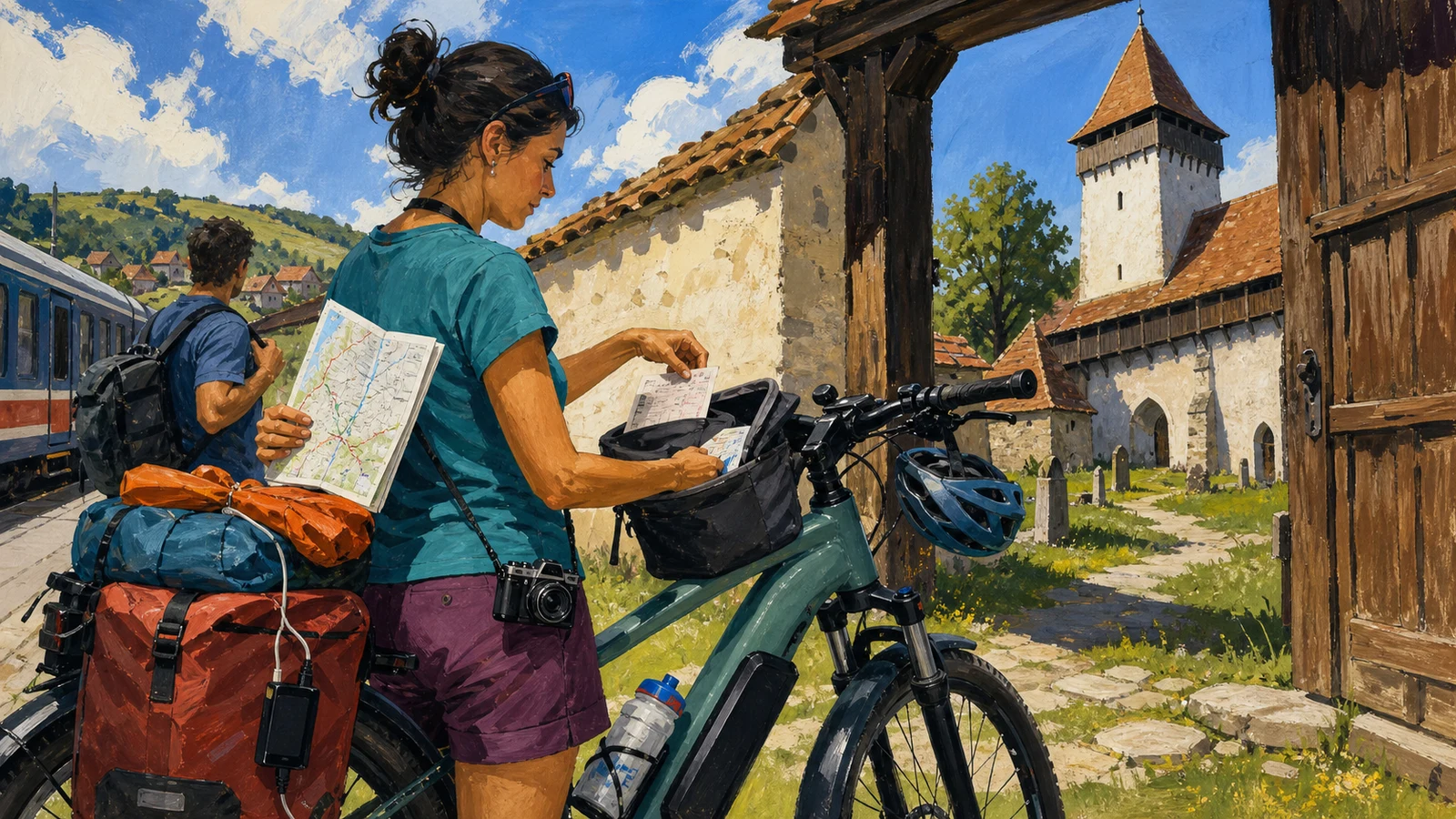 Bisericile fortificate săsești în 5 zile cu bicicleta electrică între Sighișoara și Sibiu