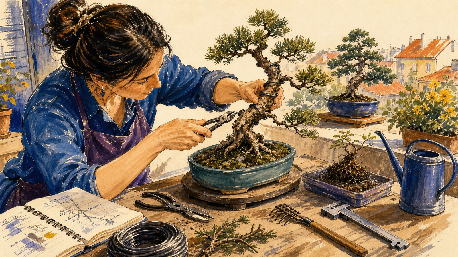 Bonsai în România: programul pe primii cinci ani, de la exemplar tânăr la copac format