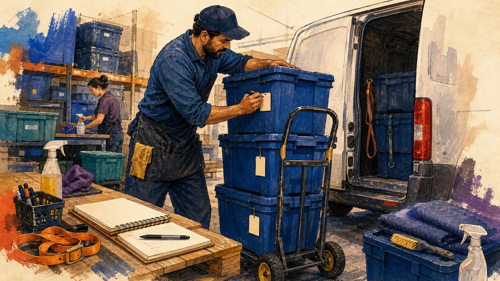 Lansează un serviciu de închiriere a boxelor reutilizabile pentru mutări
