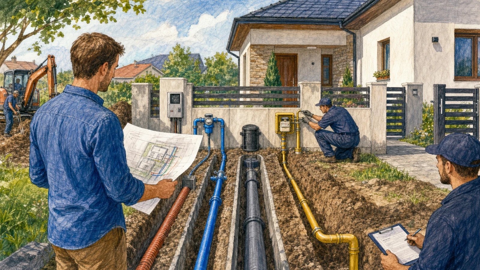 Branșează casa nouă la toate utilitățile