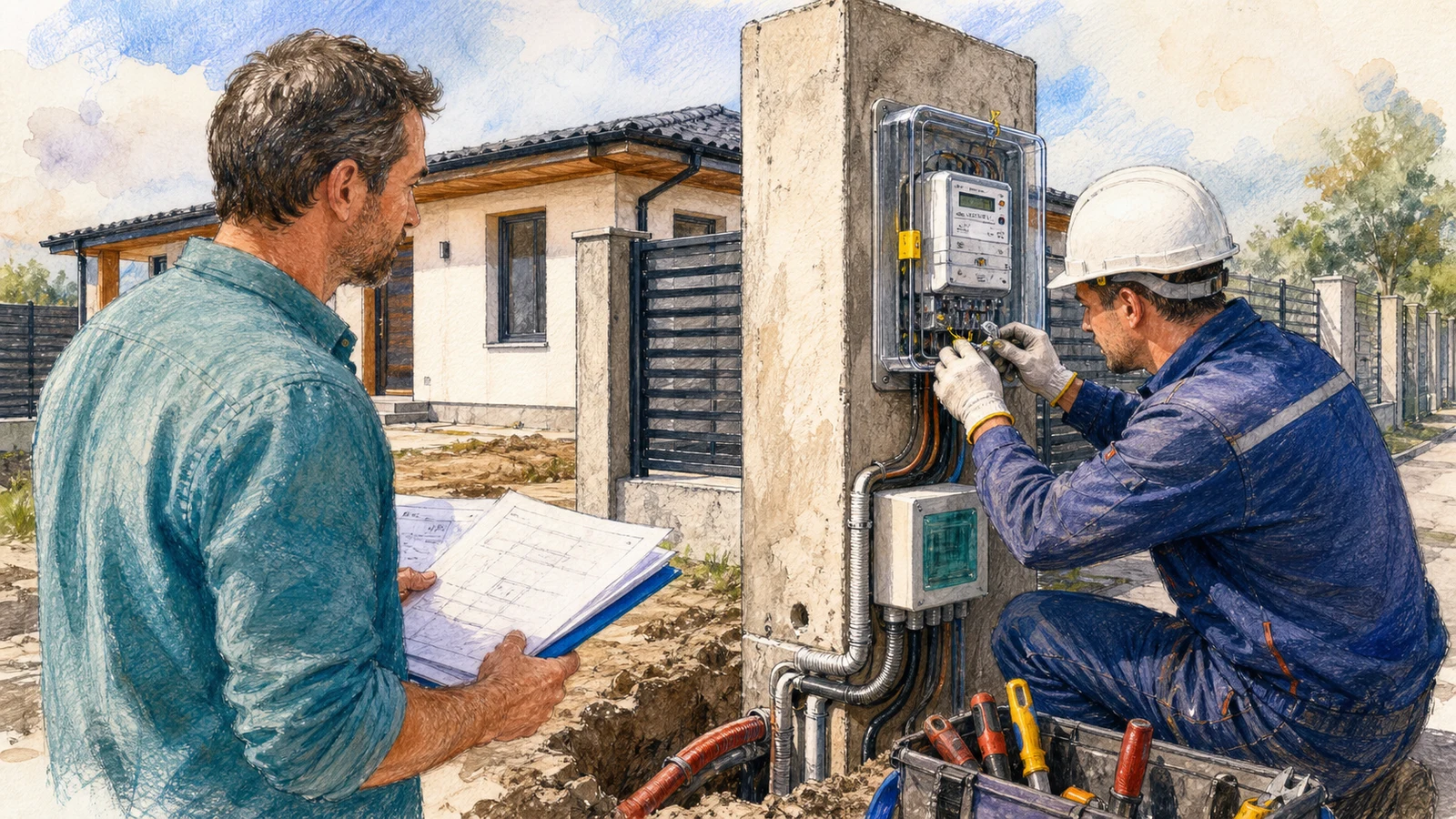 Bransamentul electric: cererea, proiectul și contorul pus în funcțiune