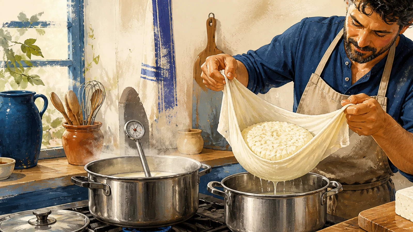 Brânză în casă: mozzarella, telemea și paneer de la lapte la masă