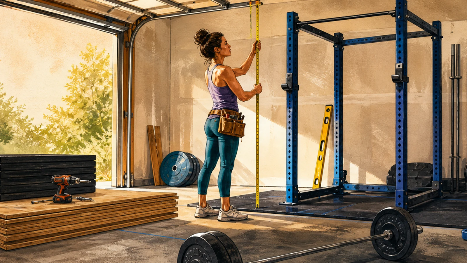 Build a garage home gym that holds up
