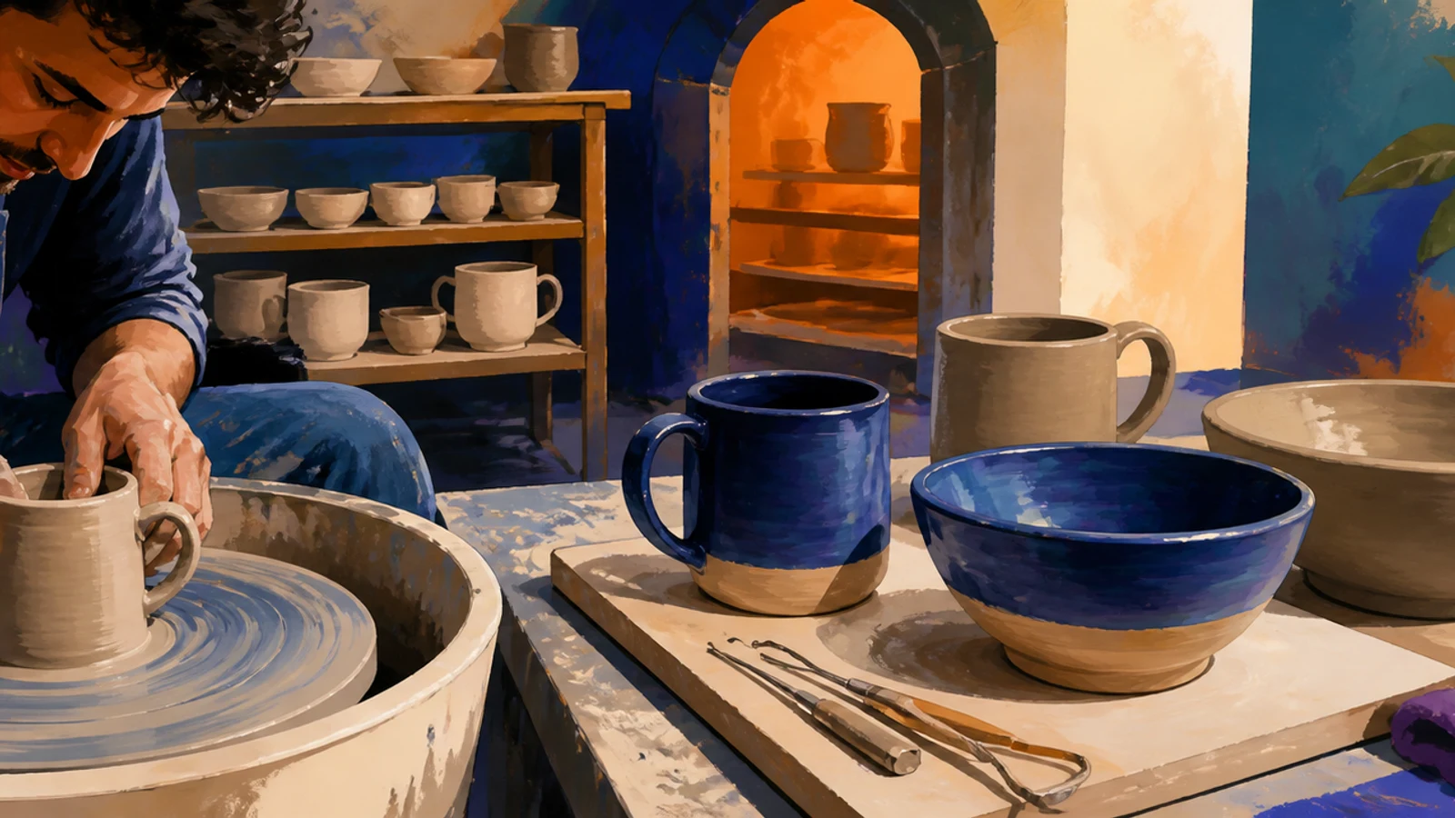 Ceramică la roată — de la lut la primul set de căni și boluri