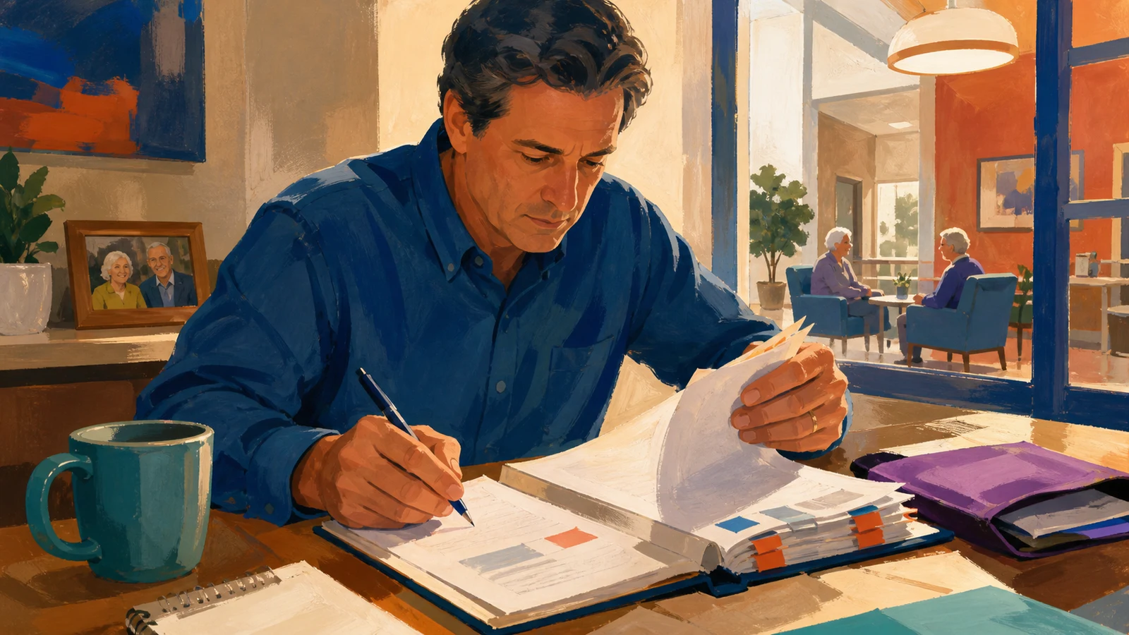 Choose an assisted living or memory care community and read the contract before you sign