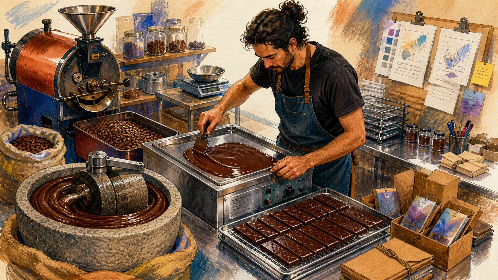 Ciocolată bean-to-bar: din boabe cacao în tabletă cu marca ta