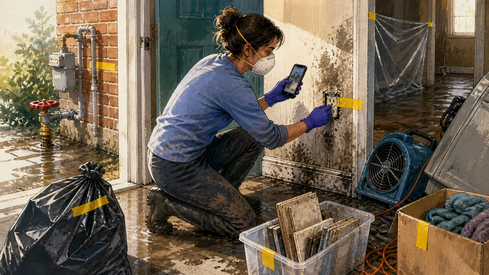 Triage Household Hazards Safely After Flood Re-entry