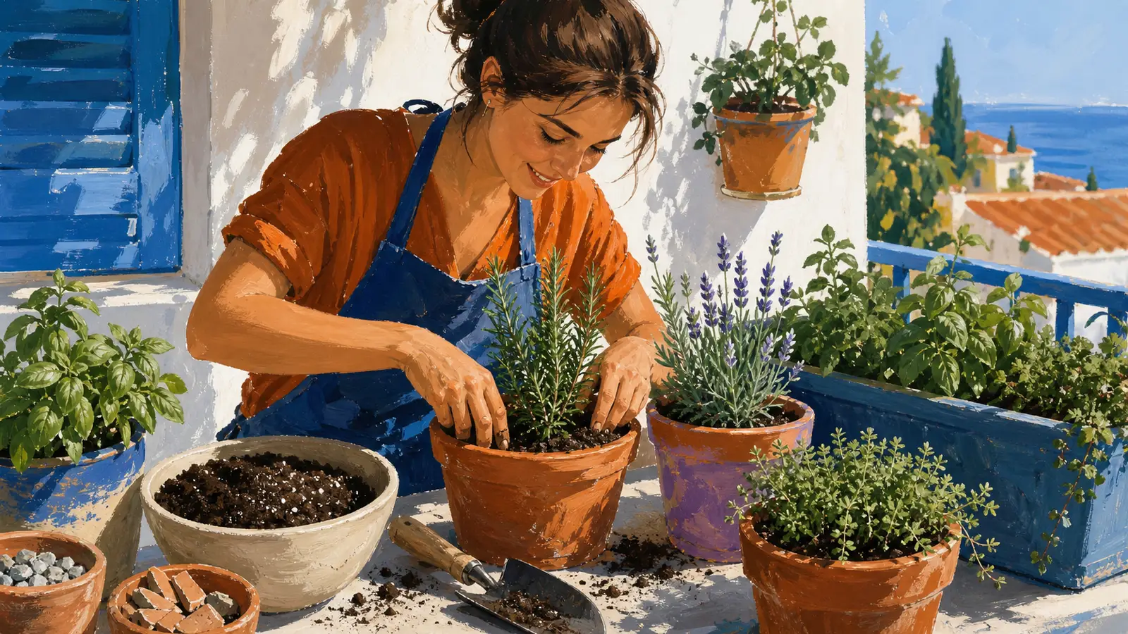 Construiește-ți un colț de plante aromatice mediteraneene
