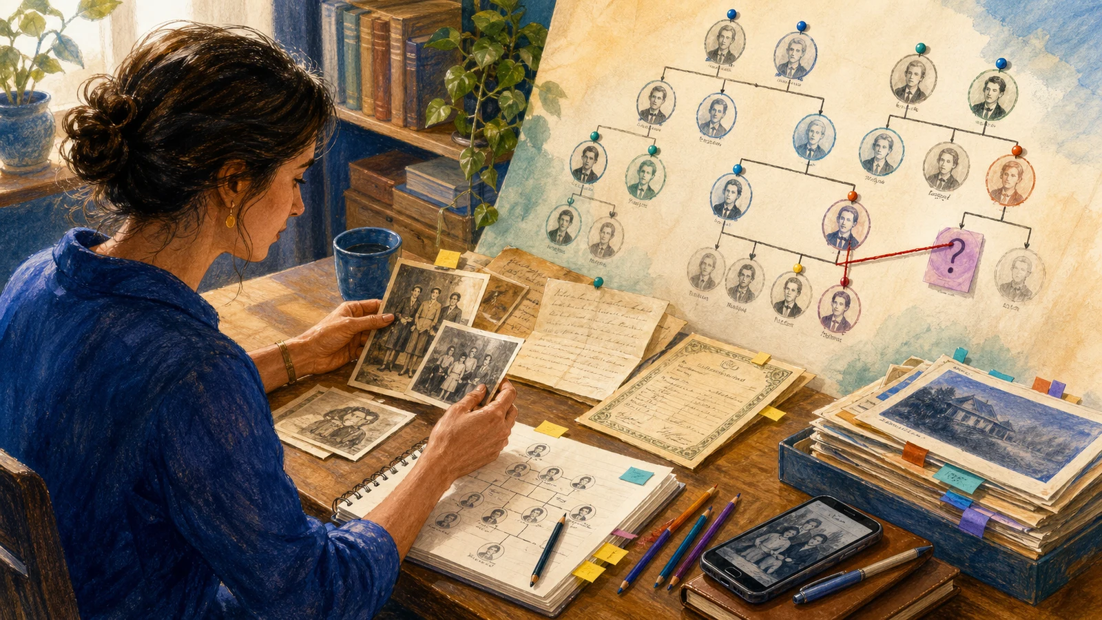 Construiește un arbore genealogic verificat