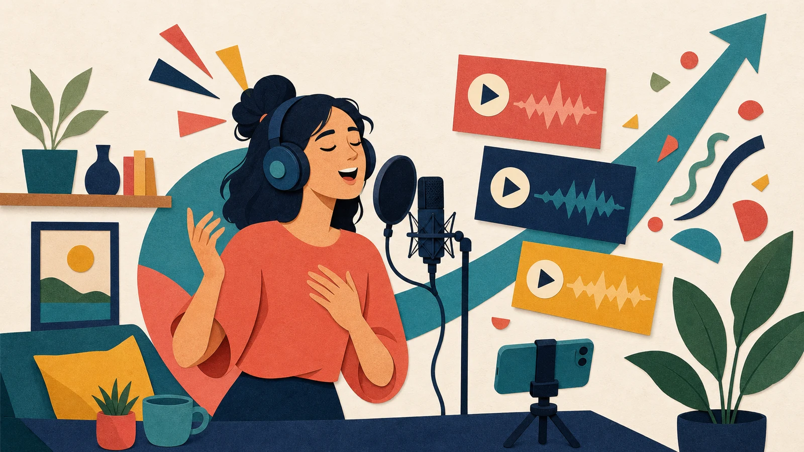 Devino cântăreț online — primele coveruri, YouTube, TikTok și Spotify de la zero