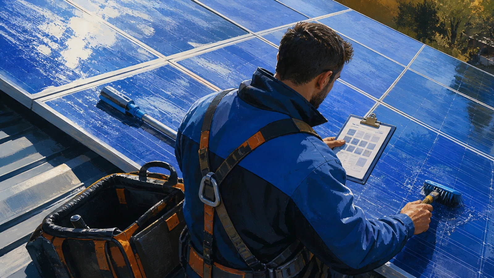 Curățarea și verificarea periodică a panourilor fotovoltaice pe abonament sezonier