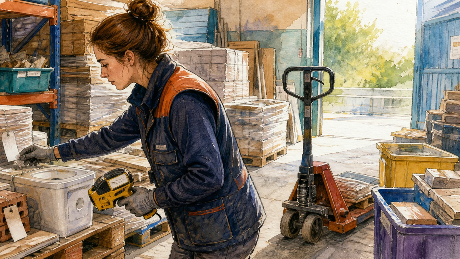 Depozit local pentru materiale de construcții rămase din consignație