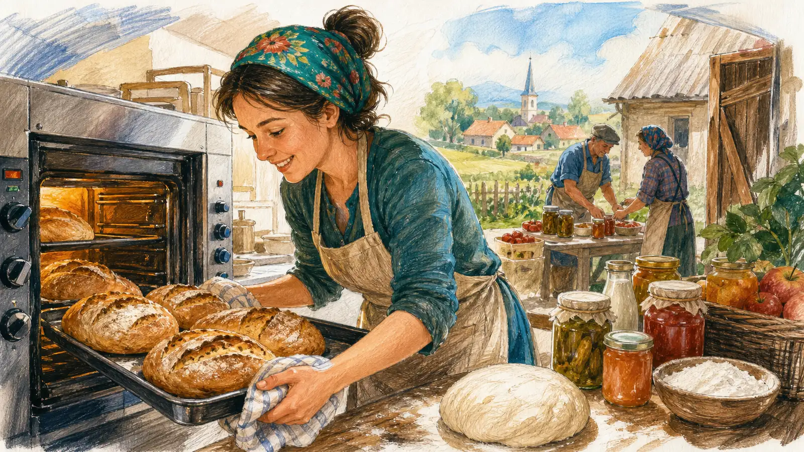 Deschide o brutărie sau atelier de procesare la sat