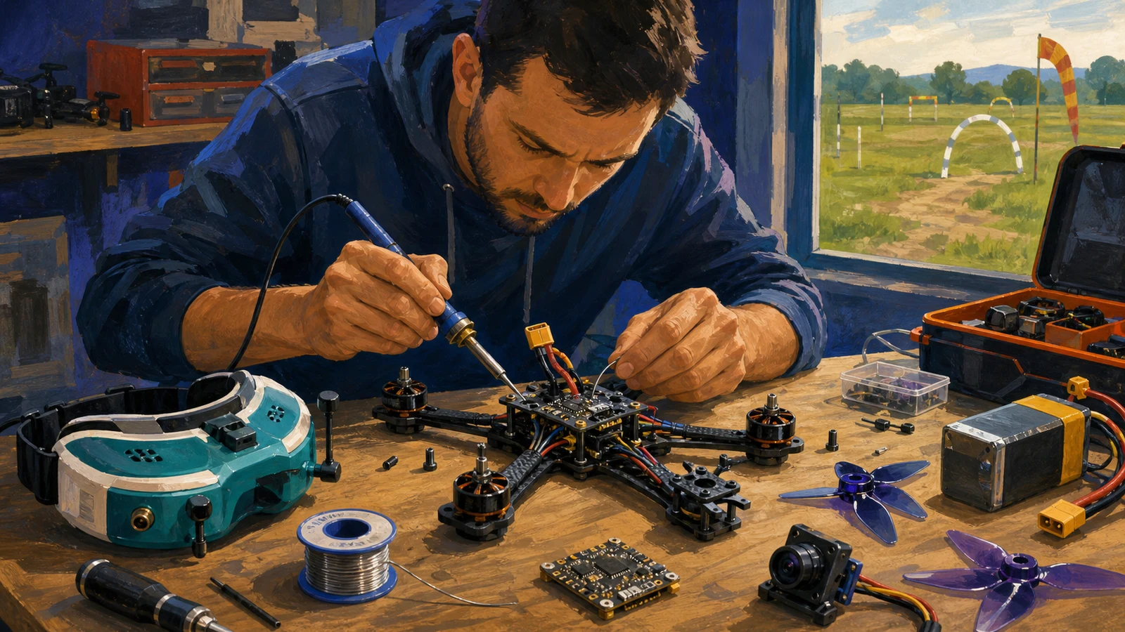 Construiește, sudează și pilotează propria dronă FPV