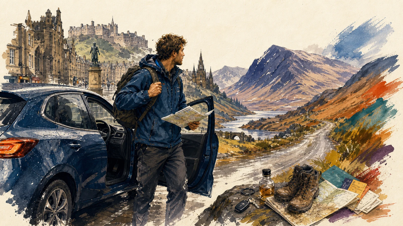 Edinburgh și Highlands în 7 zile, cu mașina pe stânga