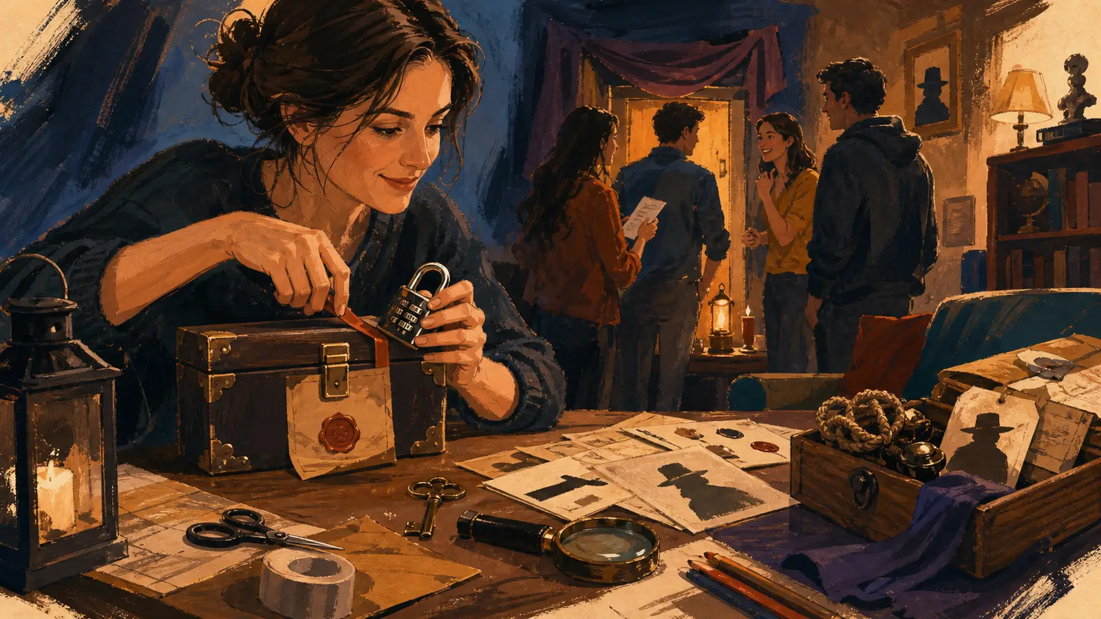 Organizează un escape-room sau murder mystery acasă, de la scenariu la joc