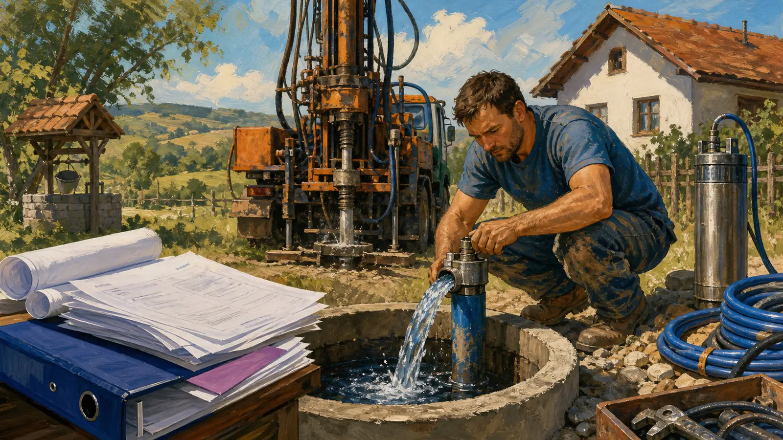 Forează un puț sau sapă o fântână fără să te trezești cu amendă