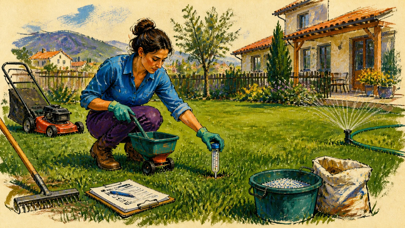 Gazon verde și des tot anul: calendarul lucrărilor și al tratamentelor