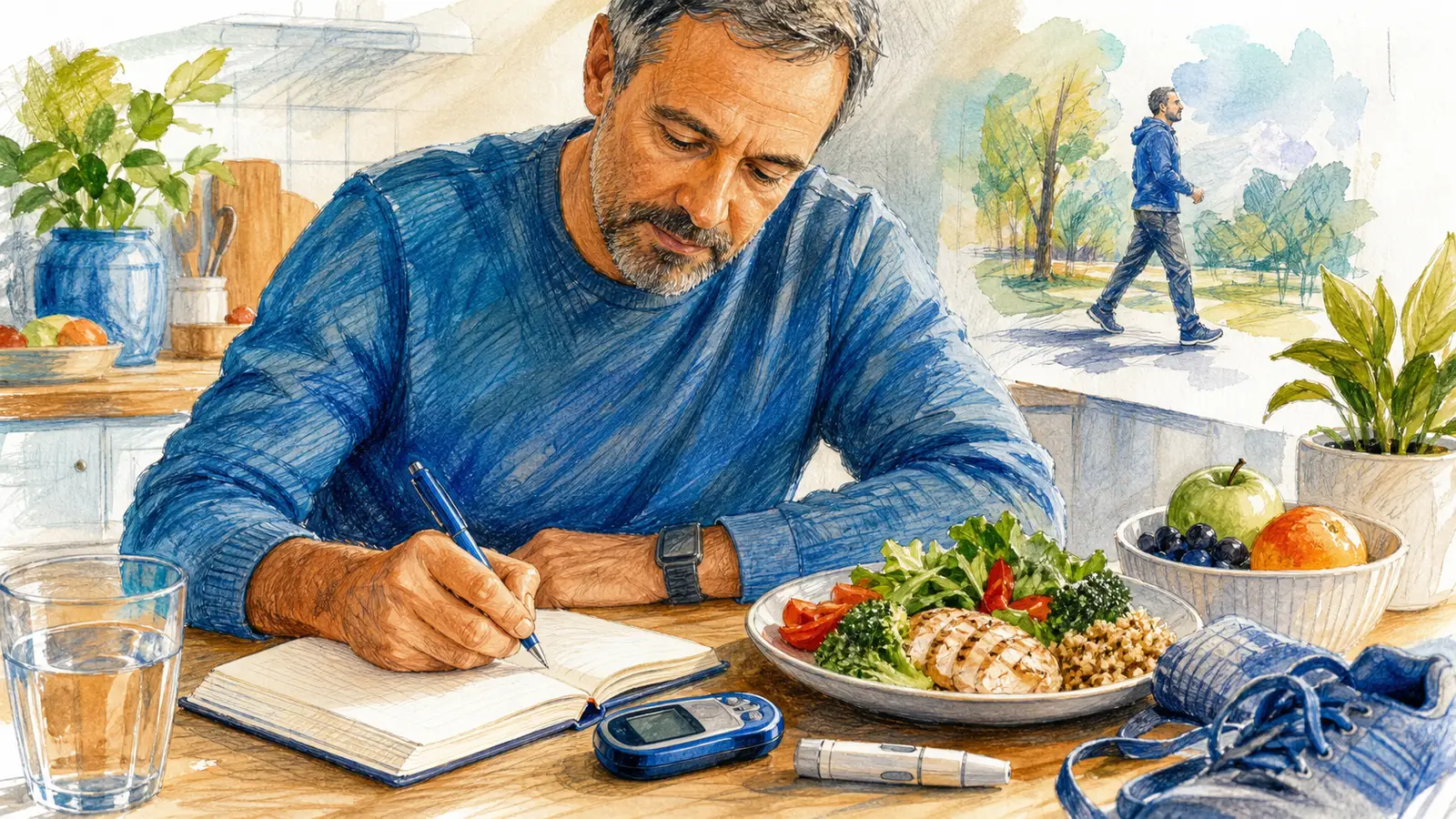 Gestionează diabetul de tip 2 nou diagnosticat — primii pași fără panică
