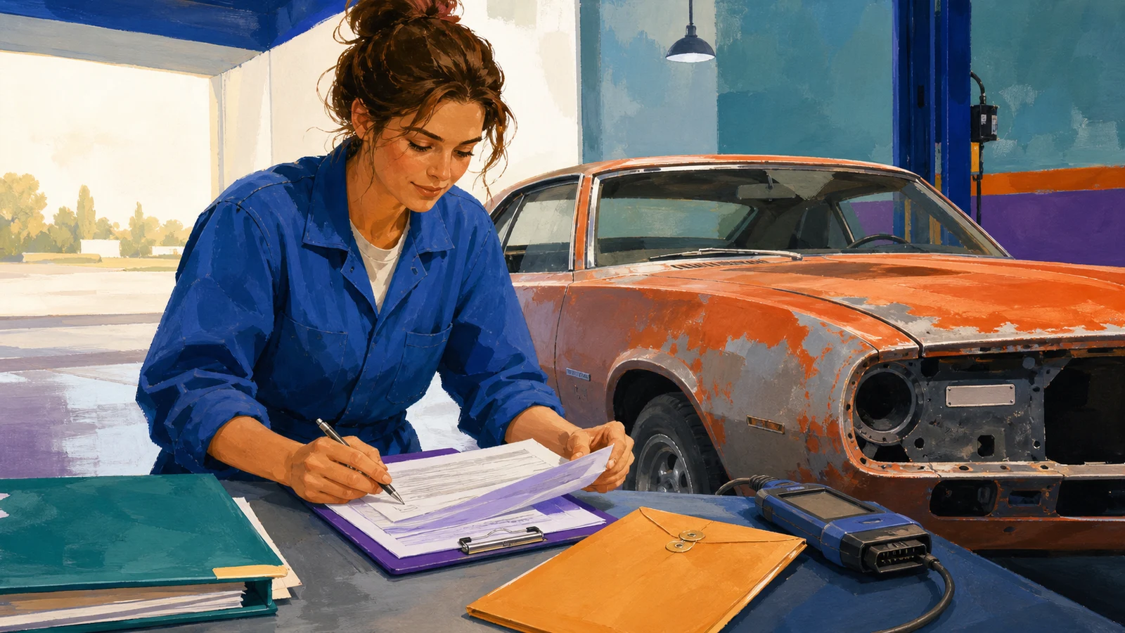 Title a car that has no title with a bonded or court-ordered title
