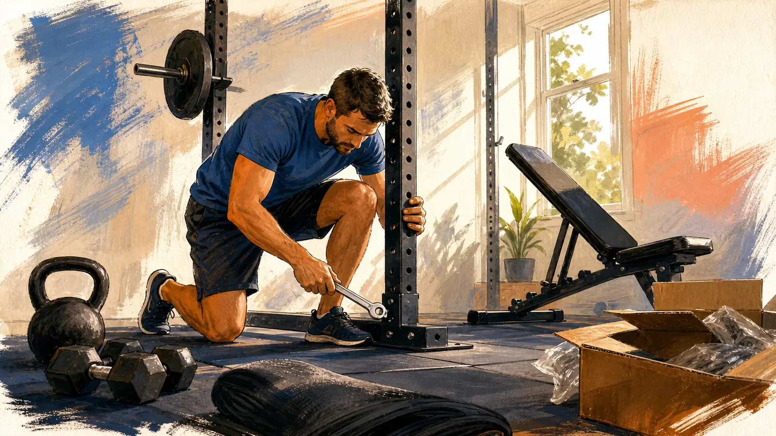 Construiește-ți un home gym cu mai puțin de 1.000 EUR