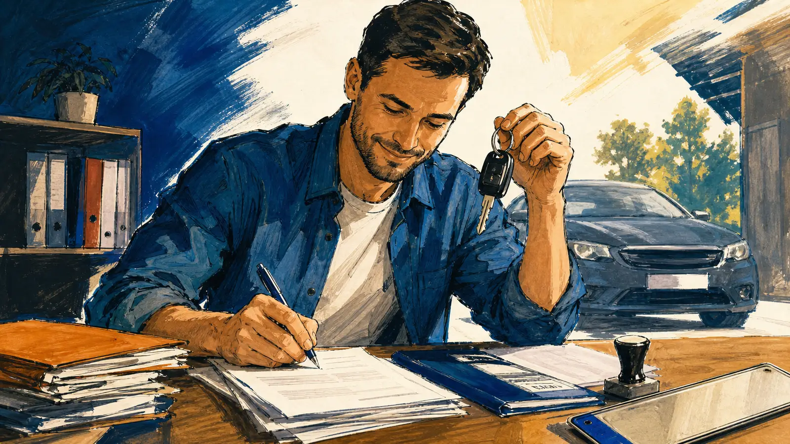 Transcrie și înmatriculează o mașină second-hand pe numele tău