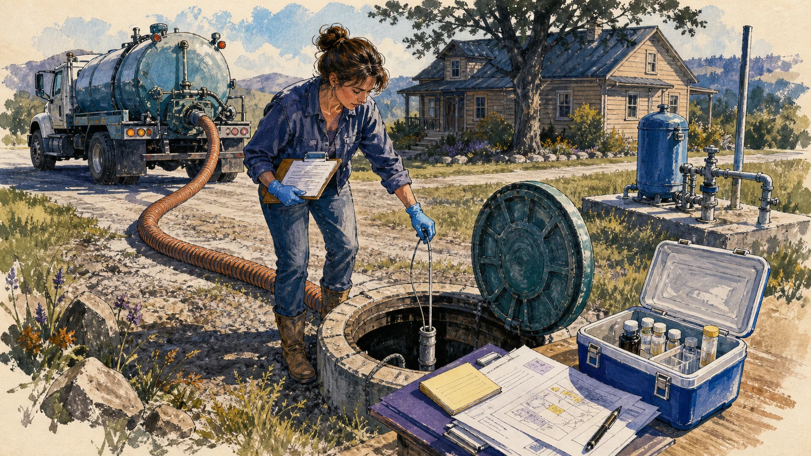 Inspect a well and septic system before you buy rural