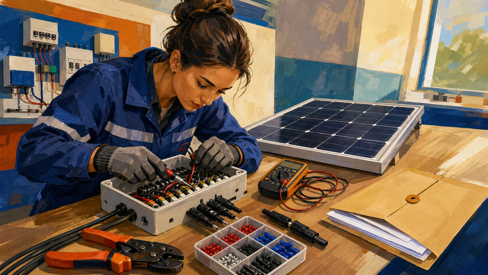 Devino instalator fotovoltaic autorizat ANRE, de la curs la primul montaj