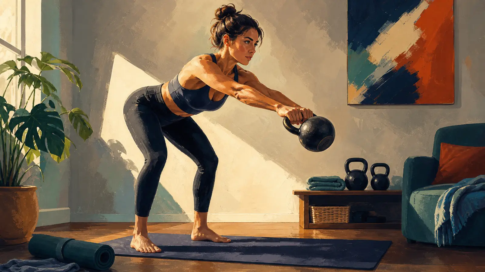 Kettlebell acasă — program complet de 6 săptămâni