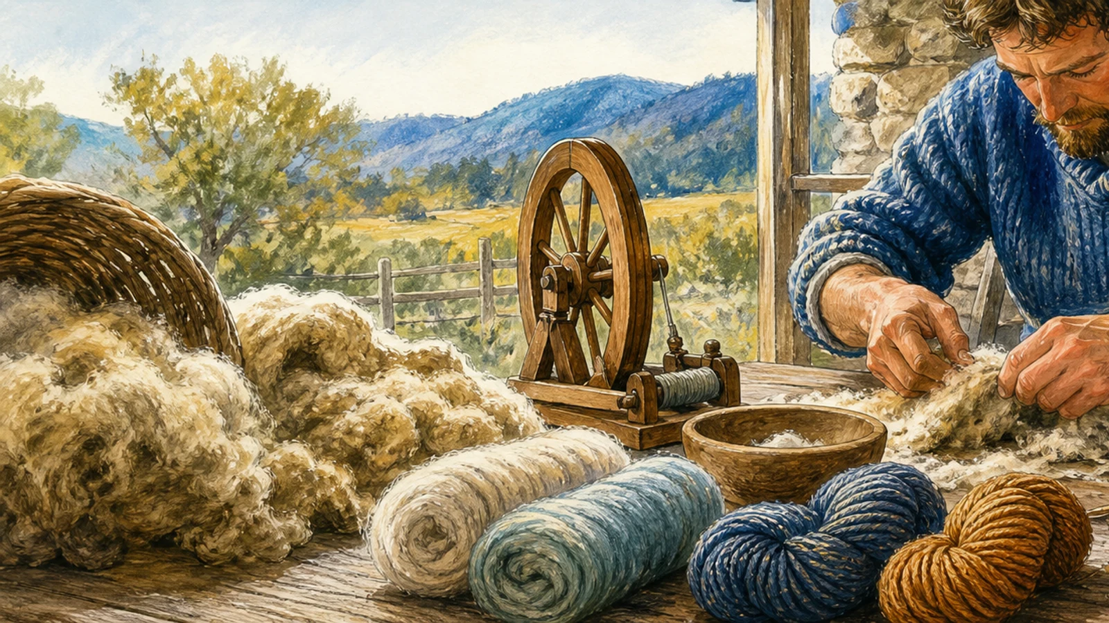 Lână de la oaie la ciorape: prelucrarea completă făcută acasă