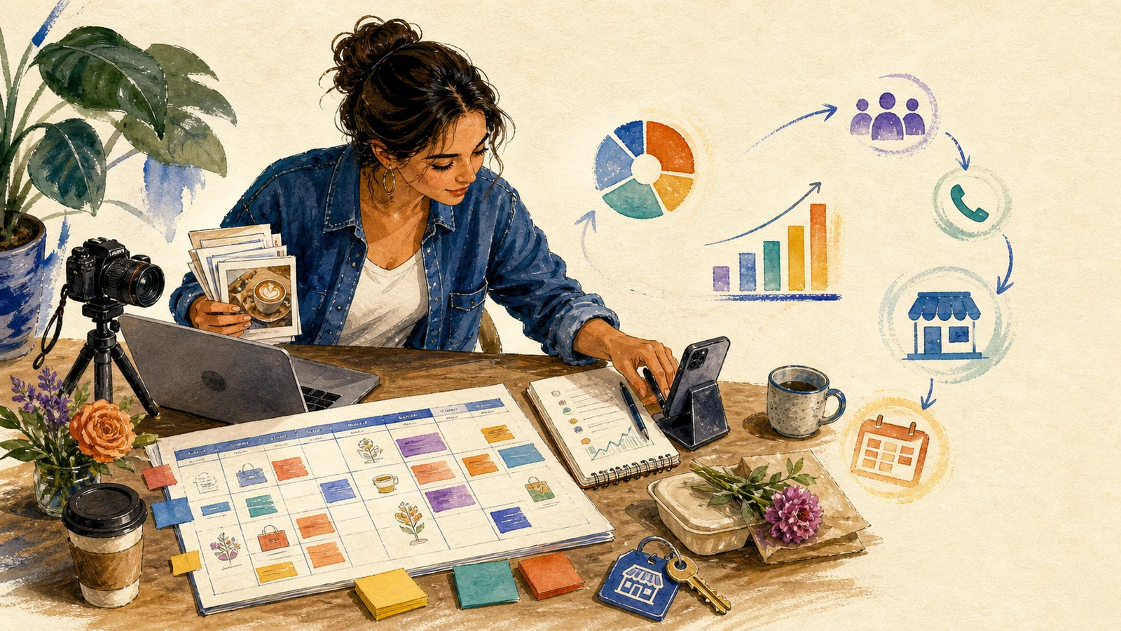 Start a social media management service for local businesses