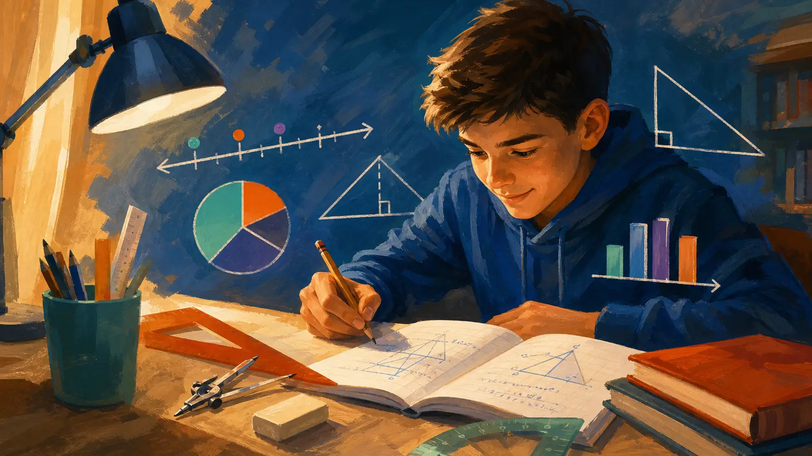 Matematica de clasa a VI-a: numere negative, proporții și geometrie