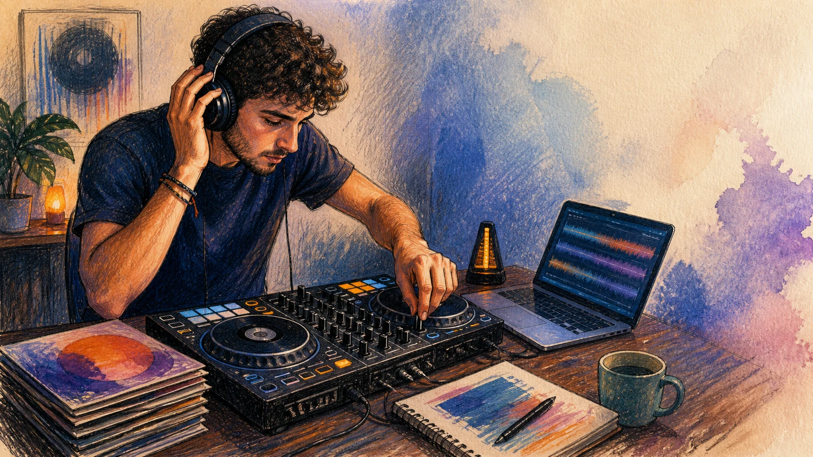 Mixează ca DJ — de la beatmatch la primul set de o oră
