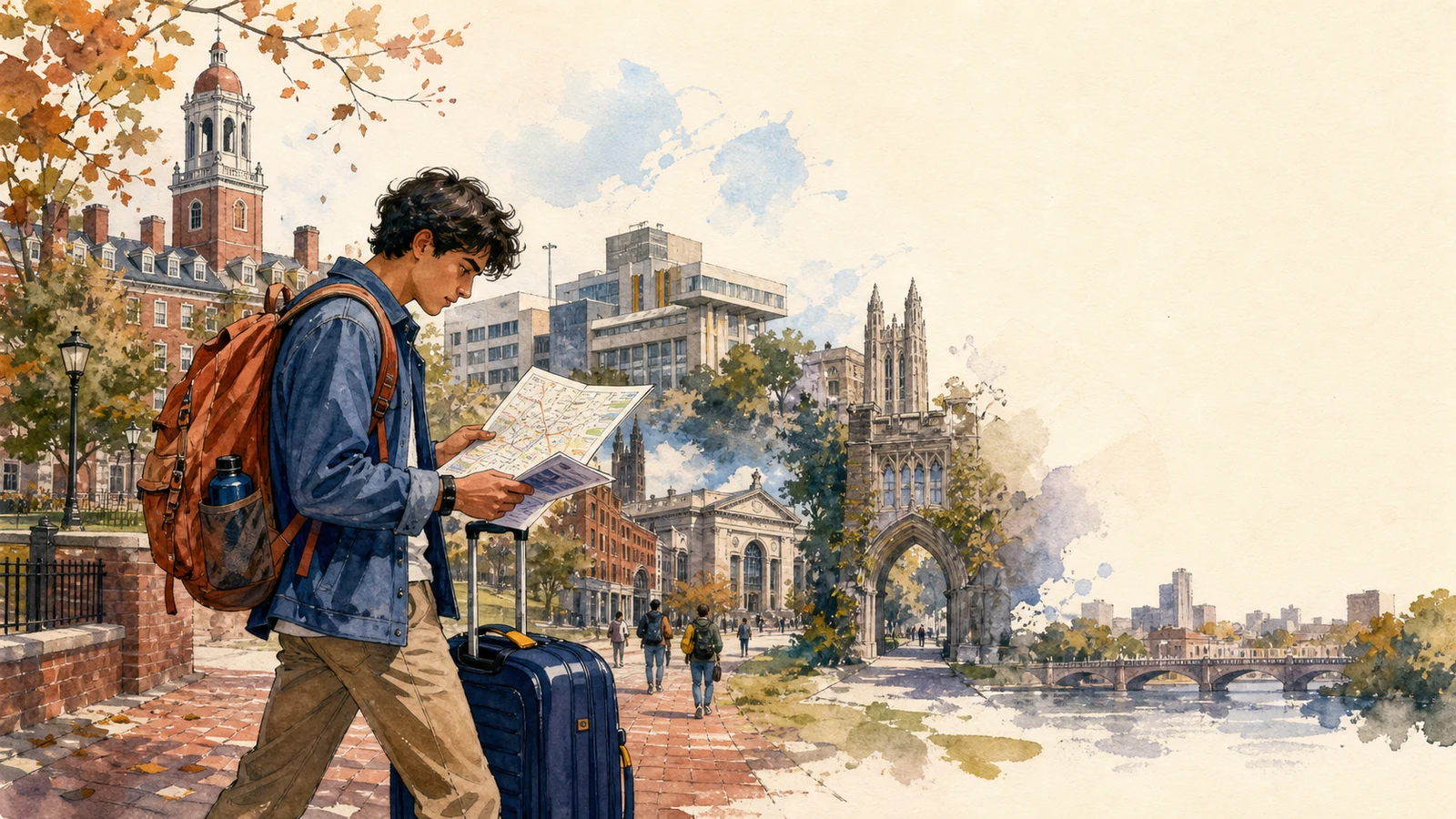 Orașe universitare din New England: Cambridge, Providence și New Haven
