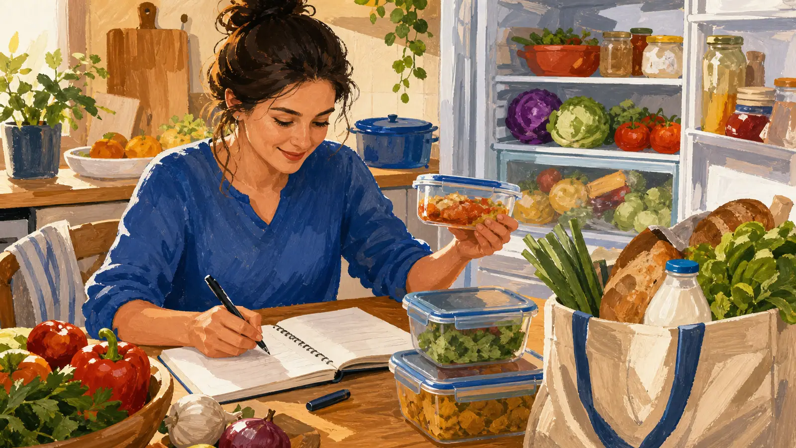 Planificator săptămânal de mese adaptat alimentelor românești