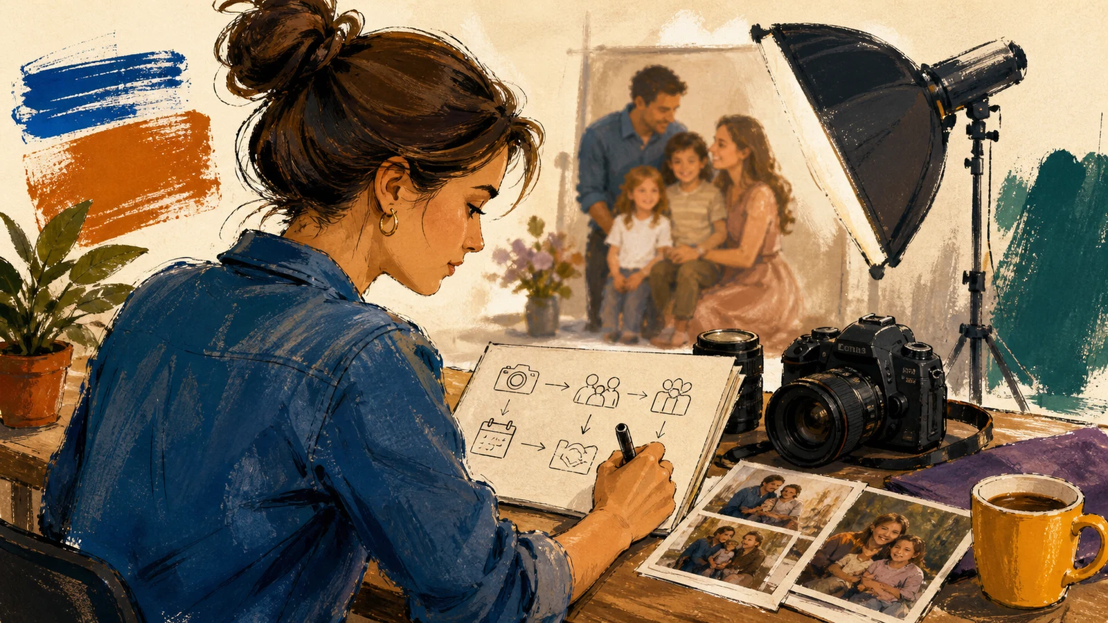 Pornește un studio de fotografie de familie și eveniment