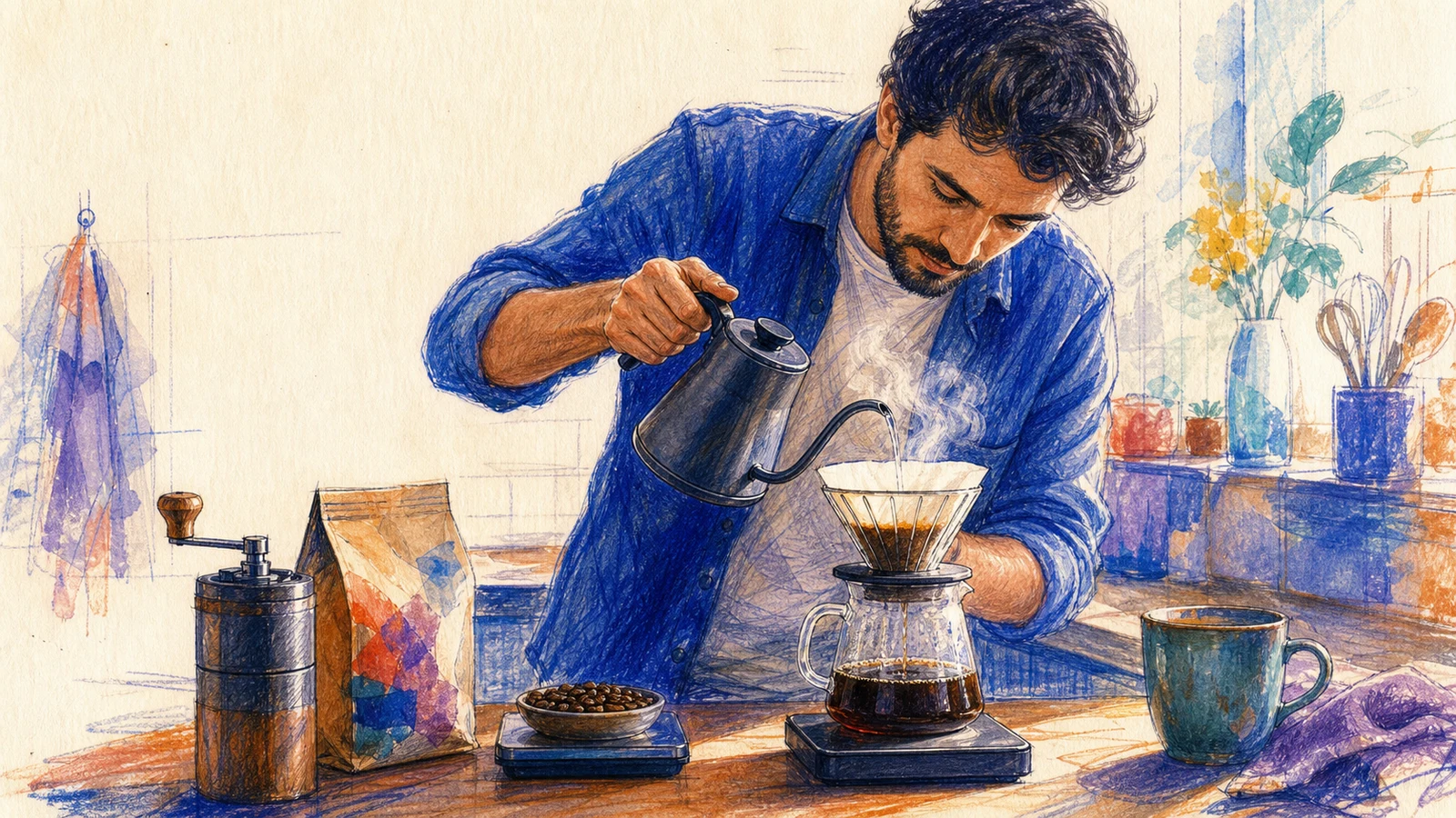 Cafea de specialitate acasă: metoda, parametrii și ritualul de 10 minute