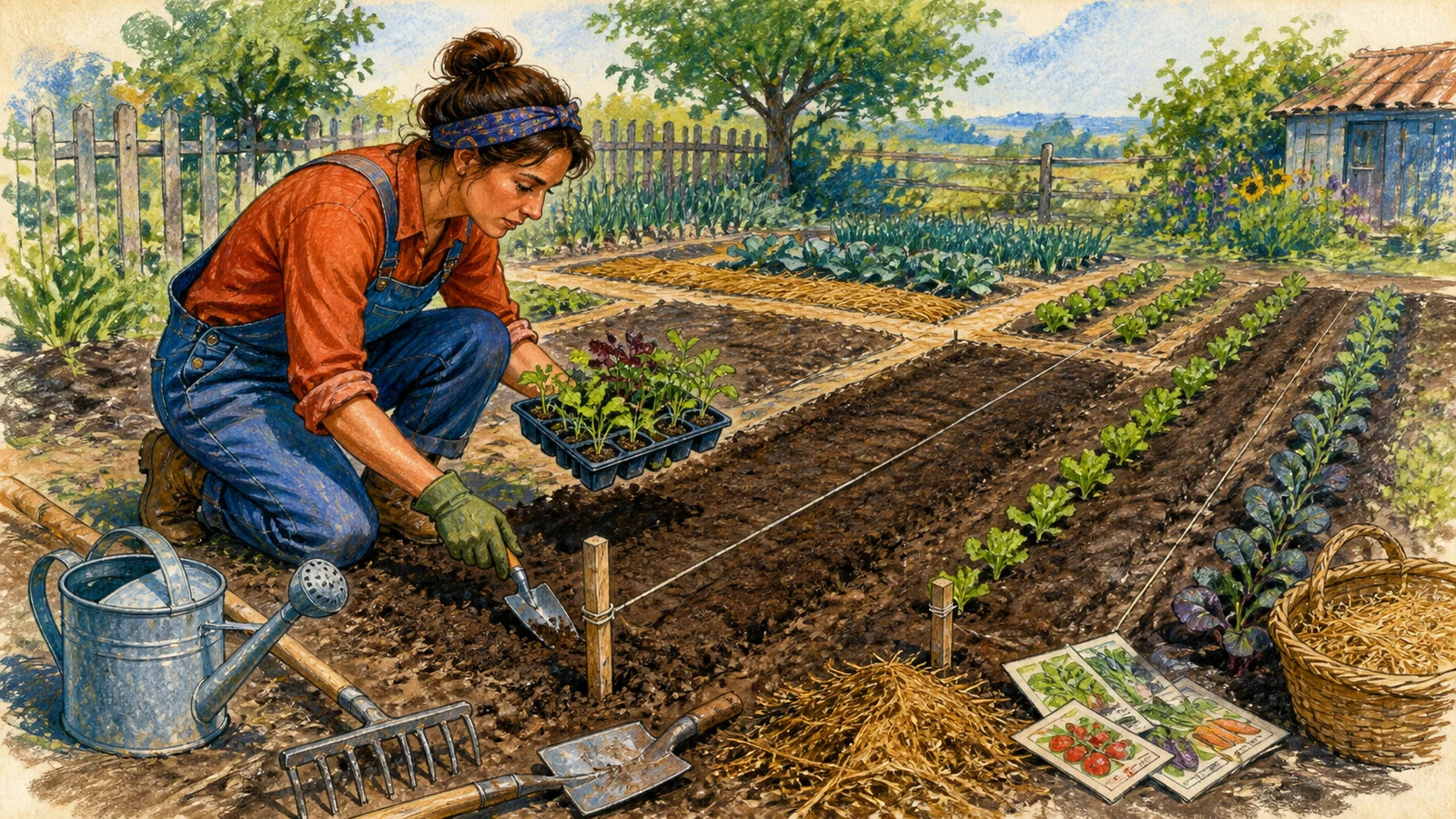 Fă-ți prima grădină de legume: plan pe sezon, de la sămânță la recoltă