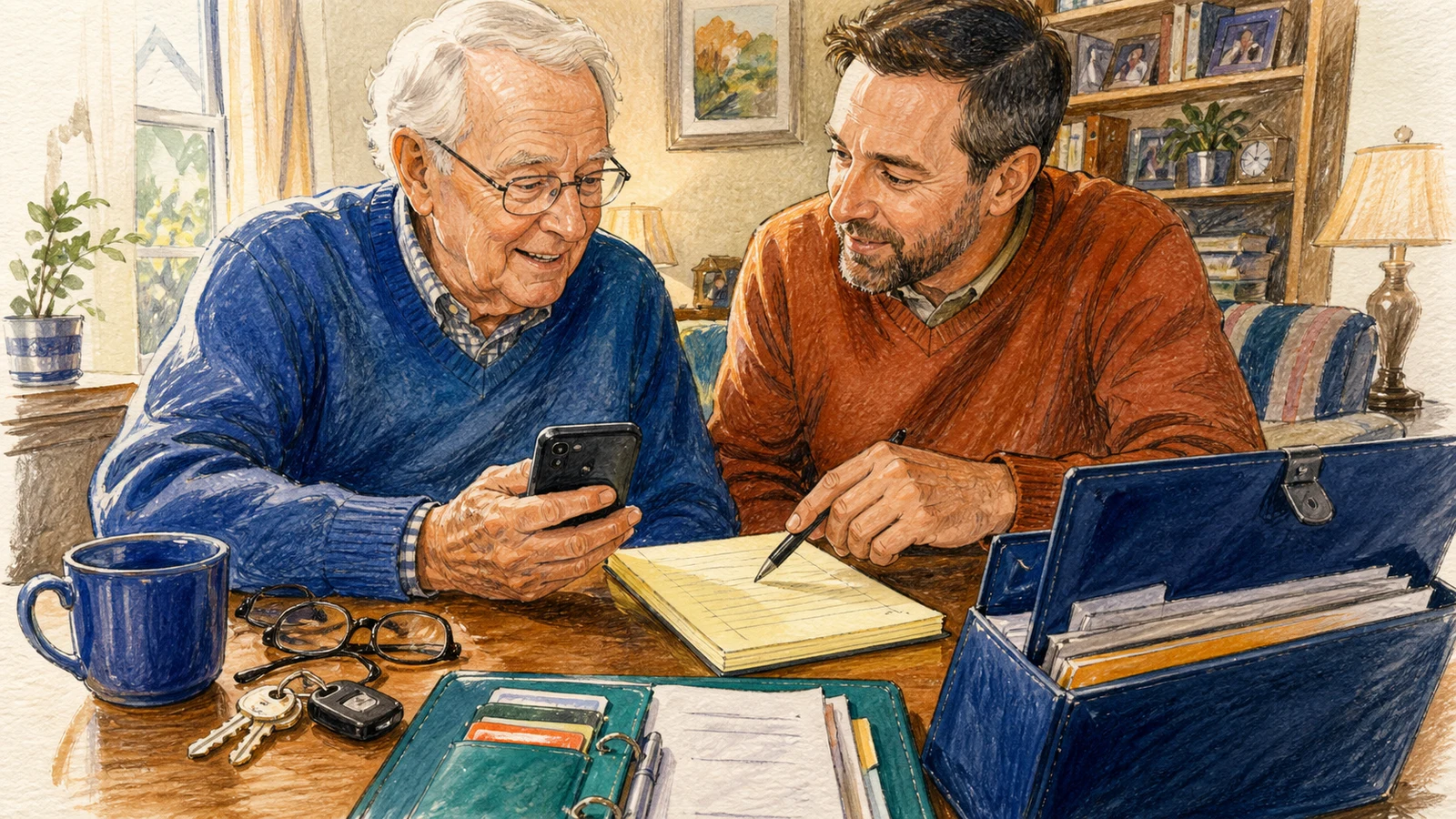 Scam-proof an aging parent's phone, inbox, and bank accounts