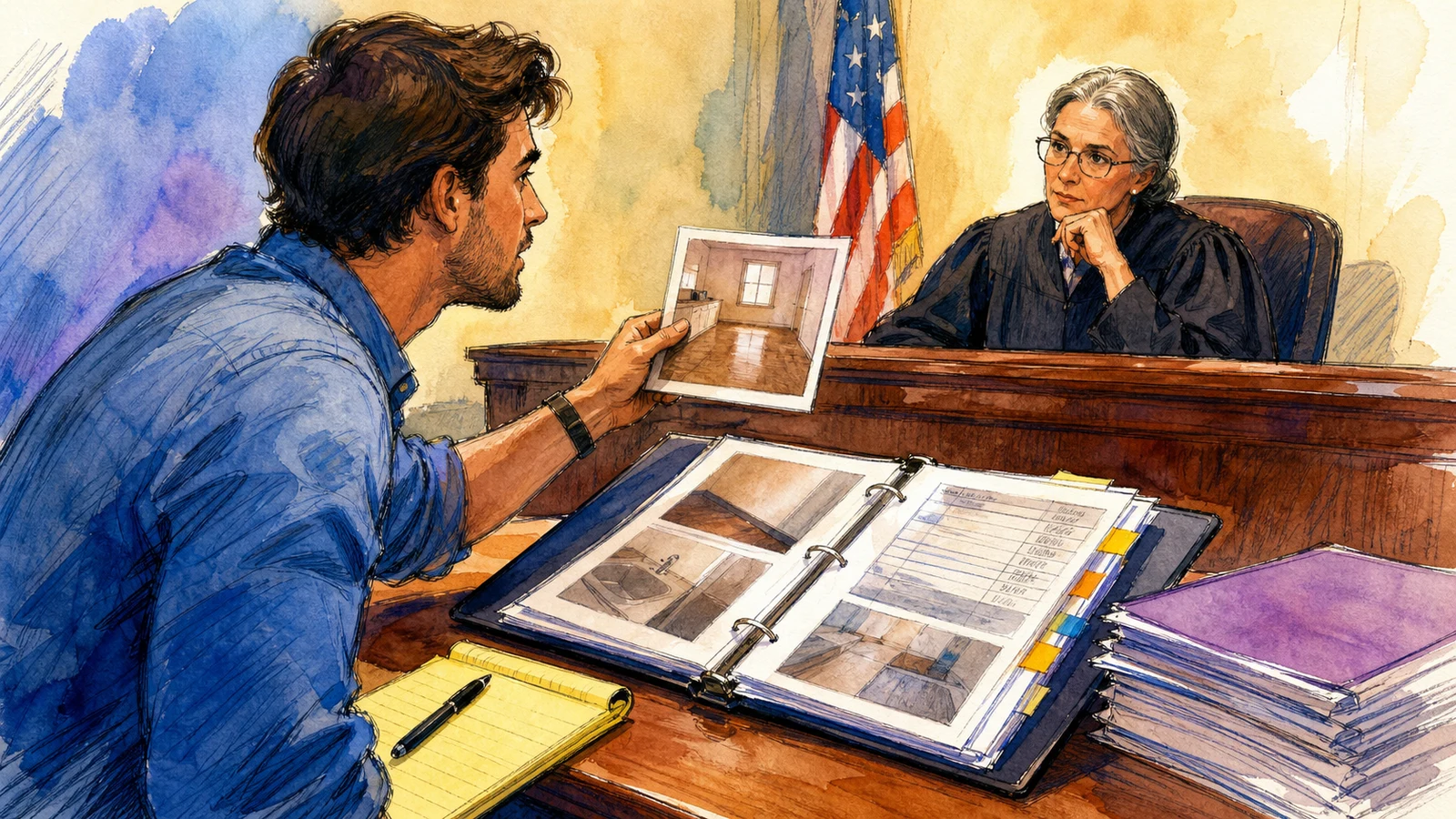 Recover a withheld security deposit in small claims court
