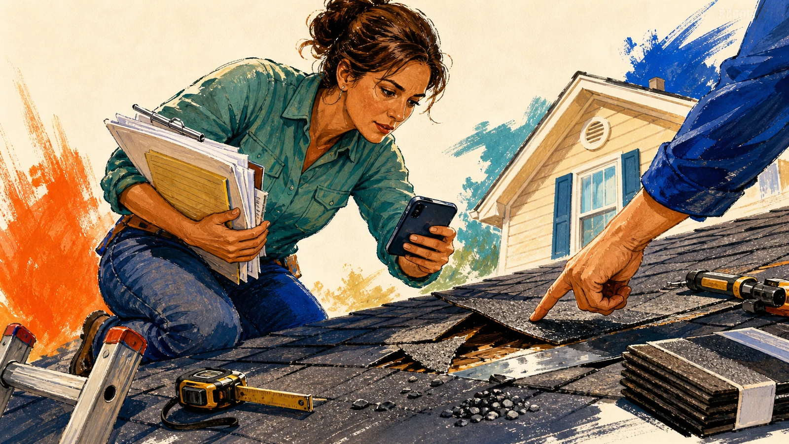Replace a roof and settle the insurance scope properly