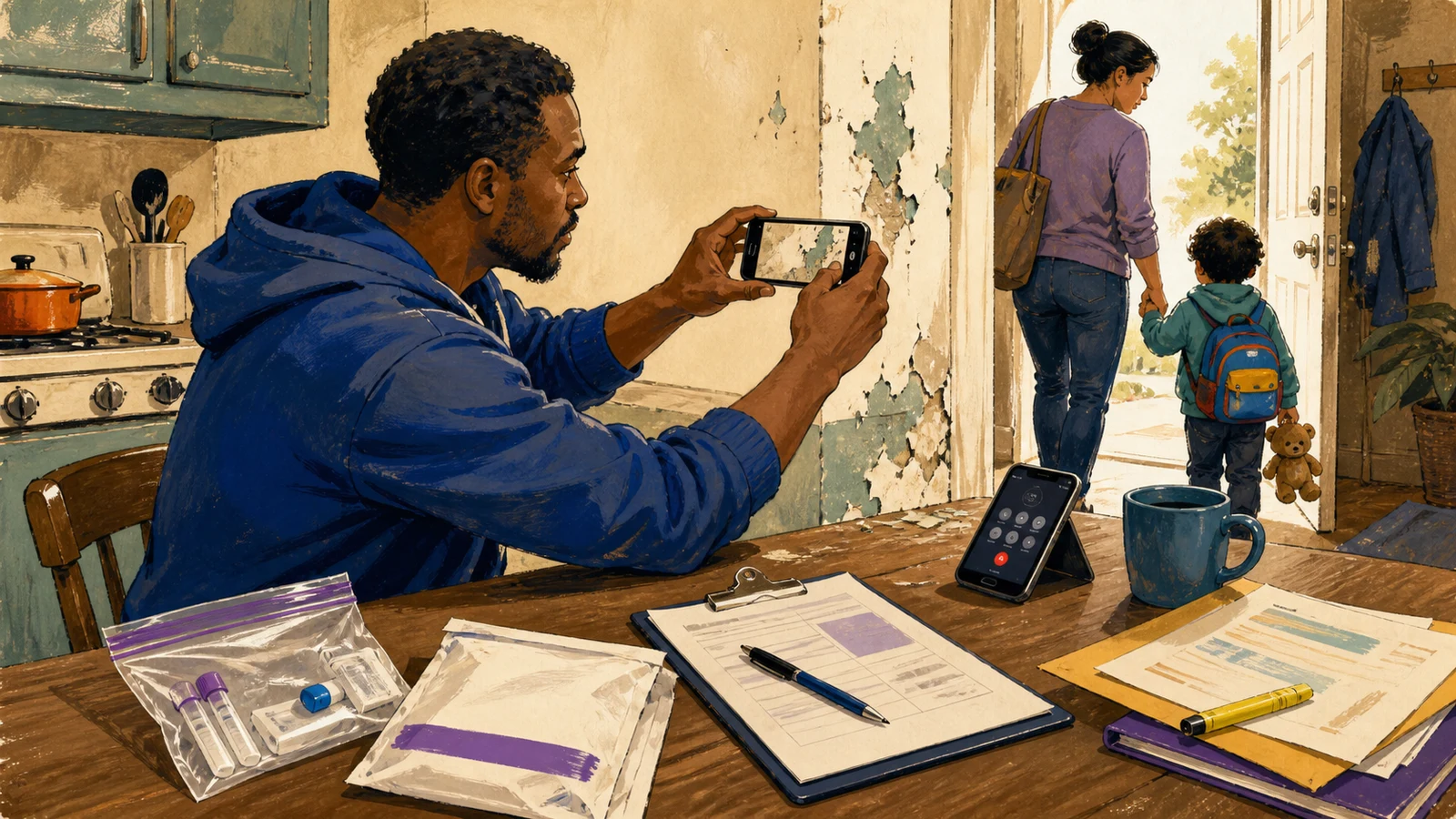 Respond to a Suspected Lead Hazard in a Rental Home with Young Children
