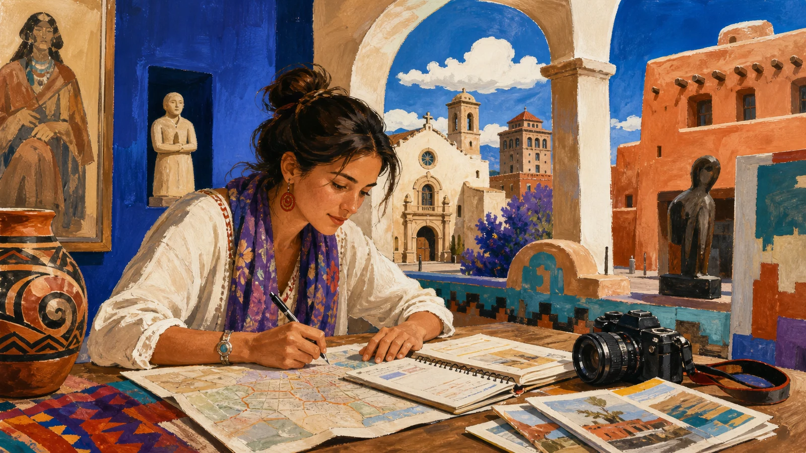Santa Fe și Albuquerque: arhitectură, artă și istoria Sud-Vestului