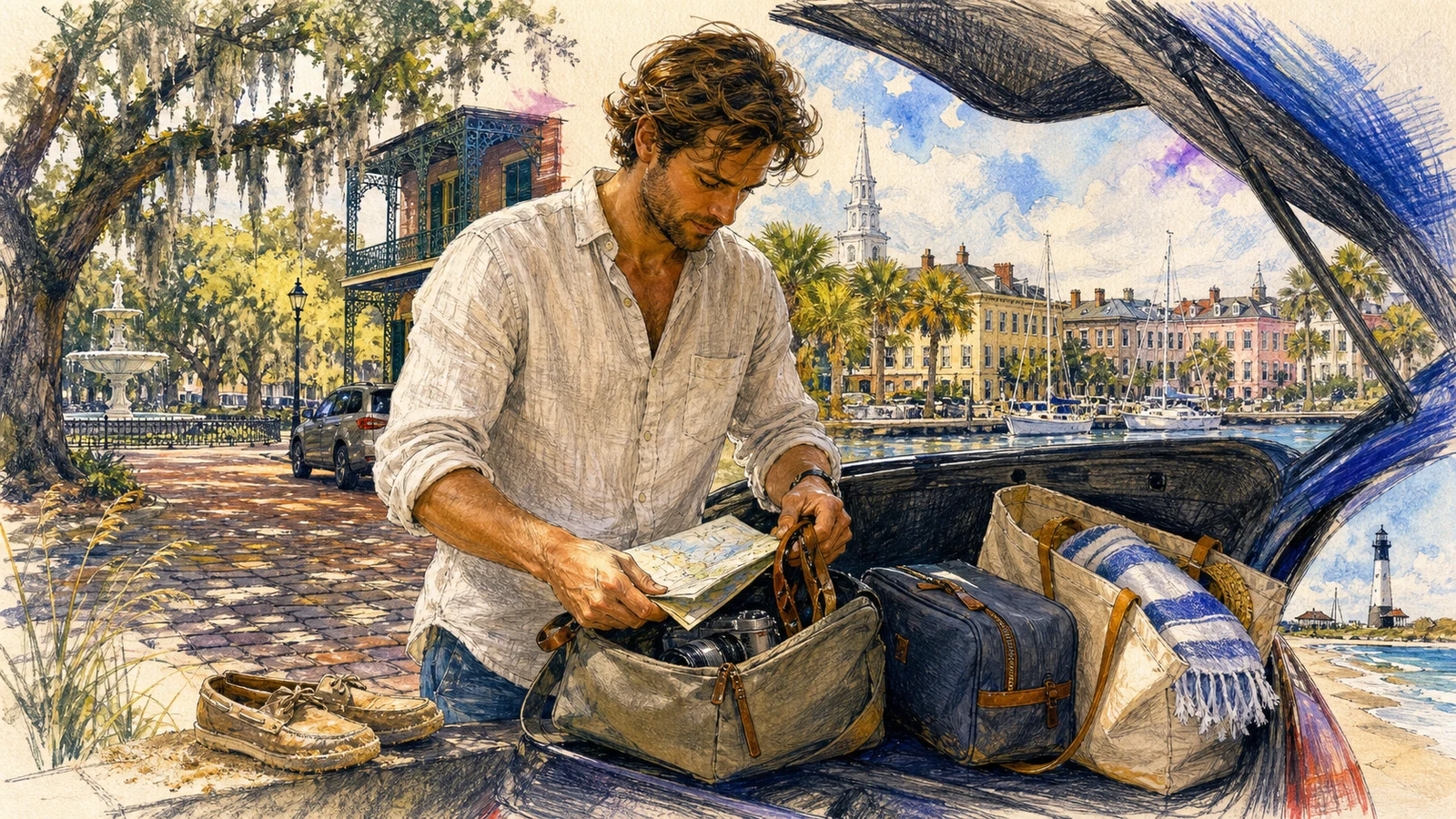 Savannah și Charleston: 6 zile printre piețe, porturi și case istorice