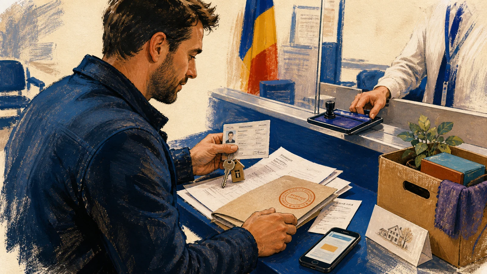 Schimbă domiciliul și cartea de identitate fără drumuri inutile