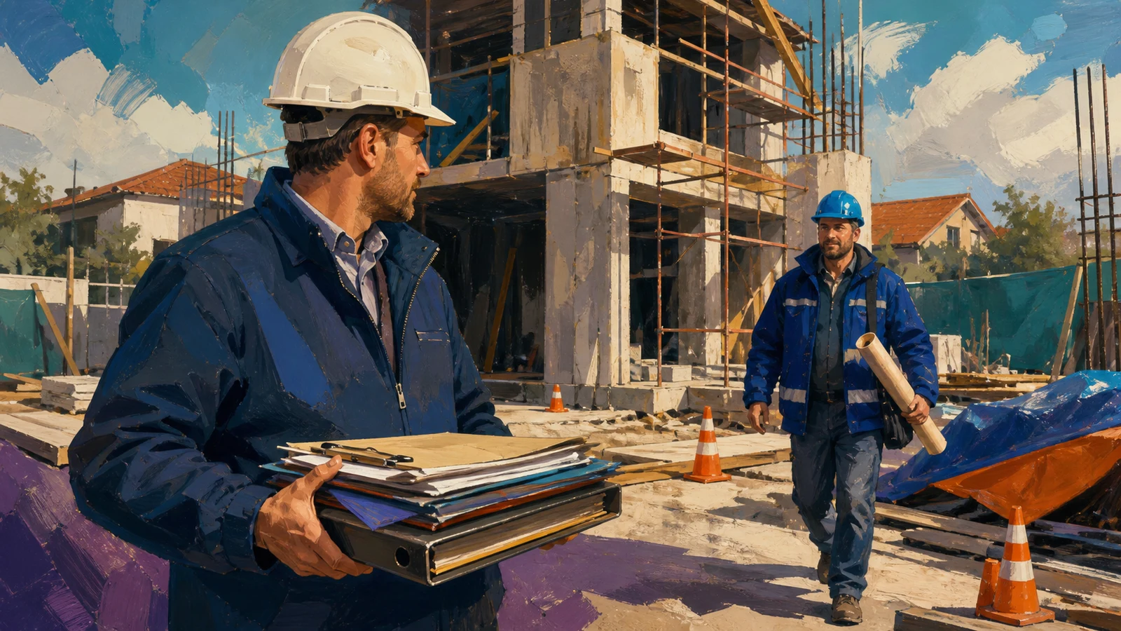 Schimbă firma de construcții în mijlocul șantierului